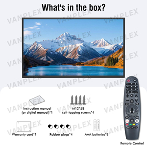 Vanplex Outdoor 55 Inch 4K UHD 1000/2500 Nits Anti-Glare IP65 Waterproof Smart WebOS Voice Control Two Large Sizes Availa - Product Image 3