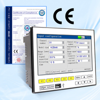 Registrador de datos de 16 canales de grado industrial Medidor de flujo Termopar RS485 Monitoreo de temperatura OEM Personalizable TFT LCD de 7 pulgadas