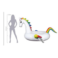 Flotteur de plage d'été Jouets de fête pour piscine Lounge Unicorn Blow up Pool Float Custom Adult Gonflable Swim Ring