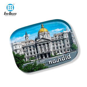 독특한 원형 기념품 자석 스티커 국제 도시 및 국가 여행 기념품 개인 유리 냉장고 자석 - Product Image 3