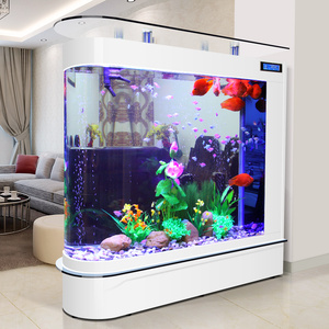 Ultra Witte Luxe Goudvis Tank Gebogen Hoek Rechthoek Glazen Aquarium Aquarium Direct Fabrieksaanbod Woonkamer - Product Image 2