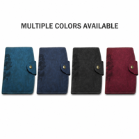 Carnet en cuir PU bleu sarcelle avec gaufrage dragon, journal A5 avec fermeture à bouton-pression, logo personnalisé disponible