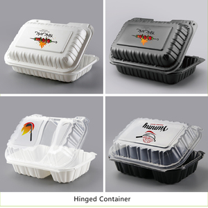Bán Buôn Dùng Một Lần Thực Phẩm Container Tùy Chỉnh Hộp Với Thiết Kế Logo Lò Vi Sóng An Toàn Nhựa Container Phân Hủy Sinh Học Bao Bì - Product Image 2