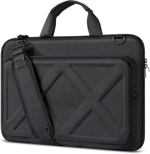 Maletín Rígido para Portátil con Patrón Antichoque en Forma de X, Correa de Hombro y Asa para Portátiles de 14-15.6 Pulgadas - Product Image 1