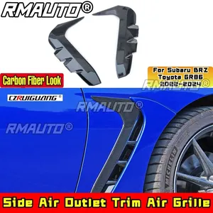 ชุดแต่งช่องระบายอากาศด้านข้างลายคาร์บอนไฟเบอร์ทรง DC สำหรับ Subaru BRZ Toyota GR86 ปี 2022-2024 อุปกรณ์ตกแต่งรถยนต์ - Product Image 1