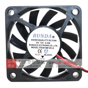Ventilateur de refroidissement Runda Rs6010b12h A DC 12V 0.30A 6Cm avec roulement à billes, débit d'air élevé pour boîtier d'ordinateur - Product Image 1
