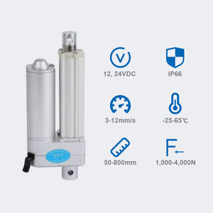 Лучшие продажи, 12 В, 24 В, 200 мм, 250 мм, 400 мм, 500 мм, 2500N 3000N 4000N 20 25 кг, 300 кг, Электрический бесшумный линейный привод - Product Image 1