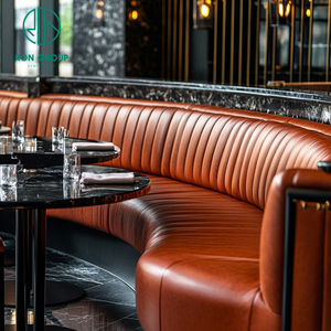 Nhà Hàng Đá Cẩm Thạch Vòng Cong Cafe Bảng Sofa Gian Hàng Chỗ Ngồi Đồ Nội Thất Thiết Lập Gian Hàng Cho Cà Phê Cửa Hàng - Product Image 1