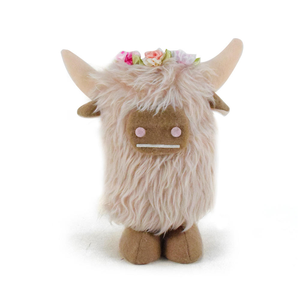 Soft Plush Cute Yak Doll Scottish Highland Cow Plush Toy Fluffy Highland  Cow Stuffed Animal Plushie