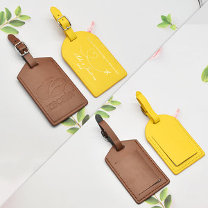 Tùy chỉnh Faux da chính hãng Thẻ Hành Lý khoảng trống Tên ID nhãn tag hành lý - Product Image 6