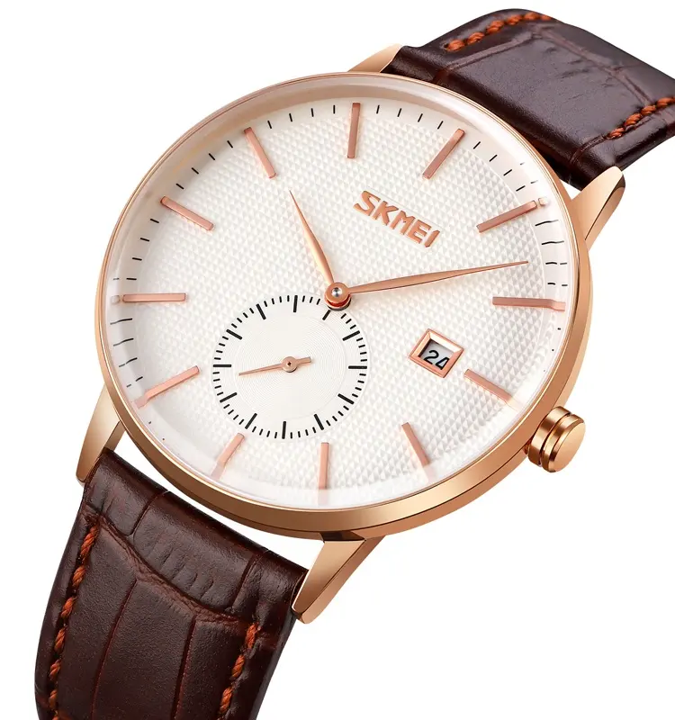 SKMEI 9273 New Arrival wholesale watches cheap price men original brand leather strap China factory watch