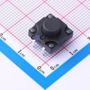 K2-1841DP-G4SW-02 Tactile Switch Through hole Component (THT),12x12mm Switch 2.5N Through Hole 12mm 12mm - Product Image 1