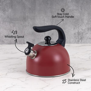 กาต้มน้ำสแตนเลสแบบมีเสียงหวีด ใช้กับเตาแก๊ส เหมาะสำหรับบ้าน หอพัก <span class=keywords><strong>คอน</strong></span><span class=keywords><strong>โด</strong></span> อพาร์ทเมนท์ หรือร้านอาหาร - Product Image 2