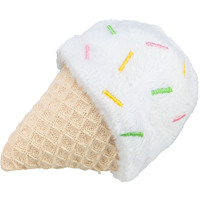 Jouets pour animaux de compagnie en forme de crème glacée et de cupcake, 7 cm, peluches interactives pour chiens avec friandises
