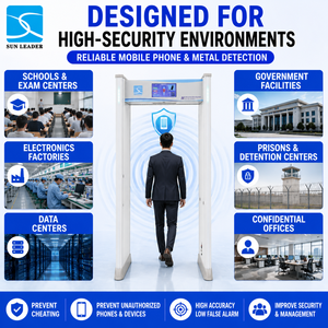Portique de détection de métaux intelligent pour téléphones mobiles, 8 zones, écran tactile, système de détection double, pour écoles et usines - Product Image 5