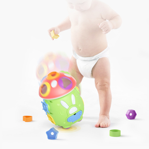 Tumama Trẻ Em Âm Nhạc Đồ Chơi Giáo Dục Sớm Trẻ Em Nấm Xe Hình Dạng Phân Loại Đồ Chơi Với Ánh Sáng Đa Chức Năng Đồ Chơi Giáo Dục - Product Image 4