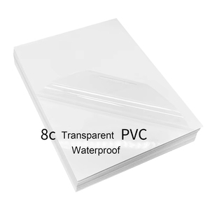 Giấy dán nhãn trong suốt PVC tự dính HH 065 A4, chống thấm nước, in được bằng máy in phun - Product Image 1