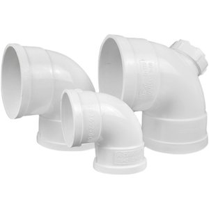Raccords de tuyauterie de drainage en PVC 160 mm, siphon de descente à trois voies 50 mm, accessoires en forme de S, connexion femelle, tête hexagonale - Product Image 5