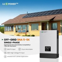 Système solaire hybride Luxpower SNA 6000, onduleur hybride monophasé 6 kW, onduleur d'énergie solaire renouvelable