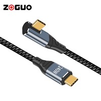 Câble USB4 240W de haute qualité, type C coudé, charge rapide 5A, 40 Gbps, 8K60HZ pour Mac et téléphones mobiles