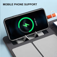 Carnet rechargeable personnalisé Batterie externe 10000mah intégrée Chargement sans fil 80 feuilles Journal A6 A4 Business Office Spiral Design