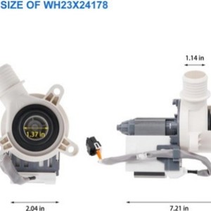 Moteur de pompe de vidange Ge 120V Wdp85149 pour lave-linge, pièce Wh23X24178 Wh23X28418 B40-3A01 - Product Image 4