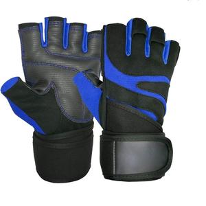 Gants de musculation antidérapants pour hommes et femmes, demi-doigts, pour musculation, crossfit, fitness, avec enveloppement de poignet - Product Image 1