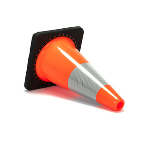 Cono de Tráfico Acer de 45 cm, Cono de Advertencia Reflectante de PVC para Uso en Seguridad Vial - Product Image 3