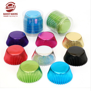 Bakest Standard Gold Cupcake Liners, sin olor, Grado Alimenticio y tazas para hornear a prueba de grasa, <span class=keywords><strong>papel</strong></span> de aluminio - Product Image 4