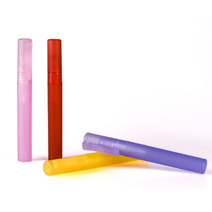 Flacon de parfum de poche vide, mini 5ml 10ml 15ml, stylo blanc noir pour pulvérisateur à pompe en plastique PP avec capuchon à clip, non toxique - Product Image 3