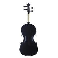 HUASHENG High Gloss Electric Violin Black OEM ODM String Music Instrument Violin 4/4 for Beginner Professional