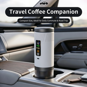 Cafetera Espresso Portátil con Pantalla LED, 20 Bares, 3 en 1, Acero Inoxidable, USB, Eléctrica, Frío/Caliente, para Camping y Auto - Product Image 2