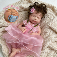 Poupées Reborn en Silicone Complet avec Sucette, 20 Pouces, Bébé Fille/Garçon Nouveau-né avec Cheveux, Personnalisables, Vente en Gros Directe Usine