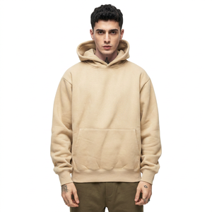 Hot Selling Men's Fleece <b>Hoodies</b> Breathable Quick Dry <b>Plain</b> Dyed Regular Fit Casual Polyester/Cotton Clush Industries Different - Product Image 1