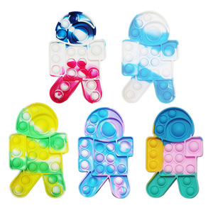 Noël Silicone Pops Bulle Sensorielle Fidget Jouet Arbre De Noël Rouge Blanc Père Noël Jeu Tasse Tapis - Product Image 5