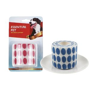 多色非織布弾性動物包帯異なるサイズ通気性防水ベット結束ラップ包帯 - Product Image 1