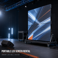 Système clé en main P2.5, mur vidéo LED pliable 4K HDR10, CMS intégré, luminosité 1200 cd, garantie de 2 ans pour affichage scénique