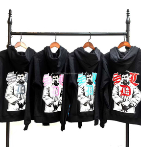 Sweat-shirts à capuche SDLL de qualité supérieure, 100 % coton, streetwear, survêtements, imprimés avec des strass, sweats à capuche amples pour hommes - Product Image 2