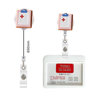 Soporte retráctil <span class=keywords><strong>para</strong></span> tarjetas, Clip retráctil <span class=keywords><strong>para</strong></span> tarjetas de Doctor, ID, <span class=keywords><strong>enfermera</strong></span>, insignia, carrete <span class=keywords><strong>para</strong></span> escuela, estudiante y oficina, venta al por mayor - Product Image 3