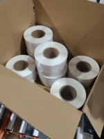 Étiquettes d'expédition thermiques 58x37mm/38mmx25mm en accordéon vierges, autocollantes, imperméables, fabriquées en Chine
