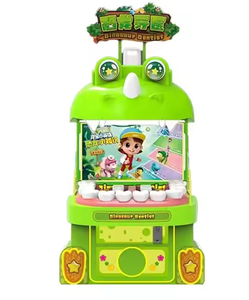 Équipement de jeu d'arcade éducatif pour enfants, en métal et plastique, à monnayeur, sur le thème du dinosaure dentiste, pour centre commercial - Product Image 1