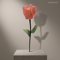 Fleurs géantes en papier en gros, roses en papier innovantes, grandes fleurs artificielles douces faites à la main pour les décorations de mariage, de fêtes et d'événements