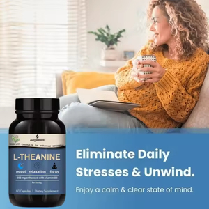 OLLI علامة خاصة مركب نوم جيد GABA L-Theanine كبسولات ميلاتونين مكمل للدماغ للبالغين النساء الحوامل لا - Product Image 4