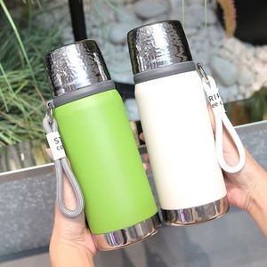 550/700ml Outdoor Sports Portable Large Capacity Stainless Steel <b>Water</b> <b>Bottle</b> for Men Women Students Butt Cups - Product Image 3