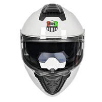 Nouveaux casques de moto avec doublure en coton ABS, casque de motocross rabattable avec double visière, fournisseur