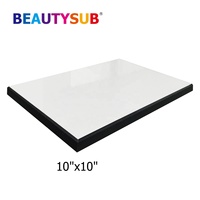 10 ''X 10'' 16Mm Sublimatie Mdf Plaat Gloss Wit Mdf Foto Panel Dye Sub Warmteoverdracht Foto afdrukken Glossy Gecoat Leeg
