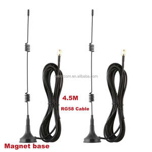 SMA Sucker 4G LTE 698-2700MHz <span class=keywords><strong>Antena</strong></span> magnética exterior <span class=keywords><strong>Antena</strong></span> de látigo magnético flexible inalámbrica con 3 <span class=keywords><strong>metros</strong></span> de <span class=keywords><strong>cable</strong></span> RG174 - Product Image 2