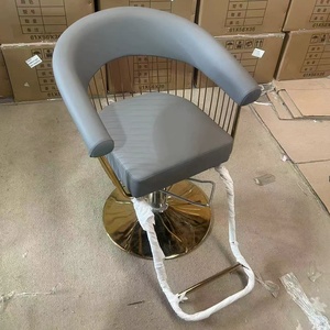 Chaise de coiffure moderne 2025 - Chaise de coiffure réglable multicolore avec base en métal - Product Image 4