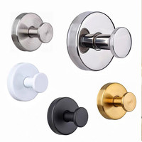 Porte-manteau rotatif moderne en acier inoxydable à ventouse sans perçage pour cuisine et salle de bain