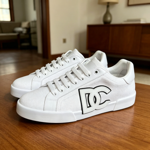 Sneakers décontractées en cuir véritable de luxe, qualité supérieure, chaussures de tennis et chaussures décontractées de créateur DoIcegabbaners pour hommes - Product Image 1
